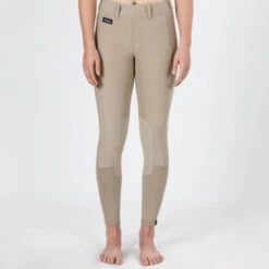 Irideon Kids Cadence Knee Patch Breeches -Riding Apparel Store 30 3136 irideon kids cadence knee patch breech tan 05613.1527708346