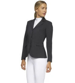 Cavalleria Toscana Zip Riding Jacket In Dark Grey -Riding Apparel Store GP zip riding jacket dark grey side GGD035 JE133 F898 CT 16306.1660057840