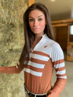 Arista Triple Bar Quarter Zip Shirt