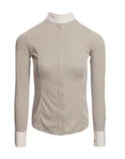Horseware Ireland Horseware AA Clean Cool Competition Shirt -Riding Apparel Store aa clean cool comp shirt pearl grey front cmpjlm jpea horseware 40722.1649201097