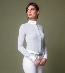 Horseware Ireland Horseware AA Clean Cool Competition Shirt -Riding Apparel Store aa clean cool comp shirt white rider cmpjlm w000 horseware 17649.1649201192