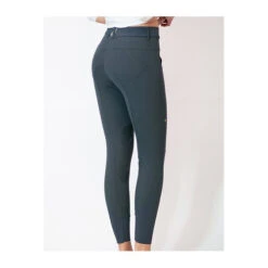 For Horses Adelia Pull On Knee Grip Breeches -Riding Apparel Store adelia breech navy back for horses 77845.1568068034