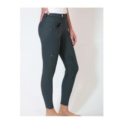 For Horses Adelia Pull On Knee Grip Breeches -Riding Apparel Store adelia breech navy side for horses 91265.1568068046