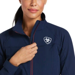 Ariat Agile Softshell Jacket -Riding Apparel Store agile softshell jacket team front detail 10030423 ariat 98605.1650482048