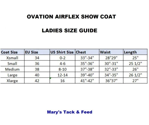 Ovation AirFlex Show Coat 2 Ovation AirFlex Show Coat - Image 2