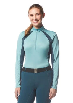 Kerrits Always Cool Ice Fil Shirt Solid Long Sleeve -Riding Apparel Store always ice fil solid ls topaz rider 40483 kerrits 88943.1675895899