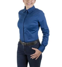 TuffRider Americana Western Show Shirt -Riding Apparel Store americana shirt royal front1 tuffrider 23551.1631322726