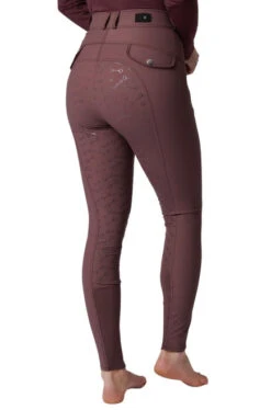 Horze Andrea High Waist Full Seat Breeches 12 Horze Andrea High Waist Full Seat Breeches -Riding Apparel Store andrea high waist fs dark mahogany side 36680 RMBU horze 09027.1652822500