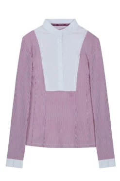 Harcour Annie Competition Shirt -Riding Apparel Store annie competition LS berry white front ANNIE harcour 61130.1656017838