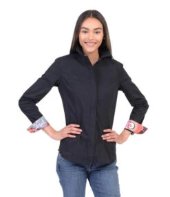 Chestnut Bay Annie-O Western Show Shirt -Riding Apparel Store annie o western show black front CB1000 042 chestnut bay 20732.1652469533