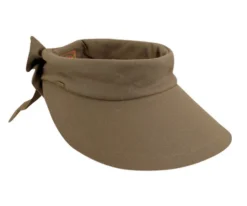 Scala Arosa Deluxe Visor With Bow -Riding Apparel Store arosa deluxe cotton visor bow olive brim V25 OLIVE scala 02580.1691250636