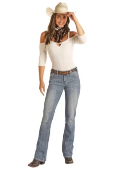 Rock & Roll Aztec Embroidered Jean -Riding Apparel Store aztec emb mr bc lt.vintg front RRWD4MR0XR rock n roll denim 88261.1675200954