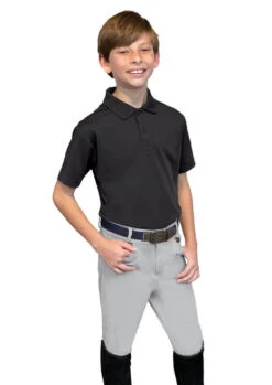 Boys Ovation Softflex 4-Pocket Breeches -Riding Apparel Store boys 4 pocket breech grey rider 471205 ovation 04500.1626211305