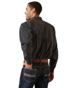 Men's Ariat Dover Classic Fit Shirt -Riding Apparel Store casual series dover ls black back 10043923 ariat 45823.1676066240