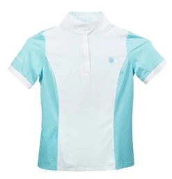 Kids Romfh Bit Signature Show Shirt Short Sleeve -Riding Apparel Store chd bit signature ss bleached aqua collar open 470912 romfh 61735.1684880262