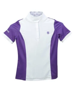 Kids Romfh Bit Signature Show Shirt Short Sleeve -Riding Apparel Store chd bit signature ss lavender bits front 470912 romfh 44078.1684880523