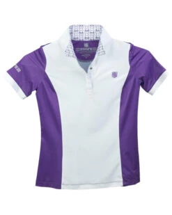 Kids Romfh Bit Signature Show Shirt Short Sleeve -Riding Apparel Store chd bit signature ss lavender bits open collar 470912 romfh 01359.1684880225