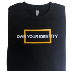 RG Crew Neck Sweatshirt -Riding Apparel Store crew sweatshirt white letters closeup SWW002 CT002 9999 RG 91716.1687547908