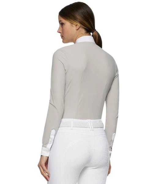 Cavalleria Toscana Crochet Bib Long Sleeve Shirt 1 Cavalleria Toscana Crochet Bib Long Sleeve Shirt