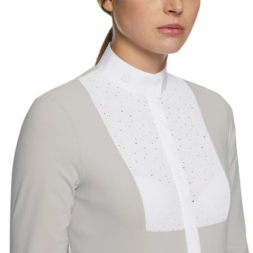 Cavalleria Toscana Crochet Bib Long Sleeve Shirt 6 Cavalleria Toscana Crochet Bib Long Sleeve Shirt - Image 6