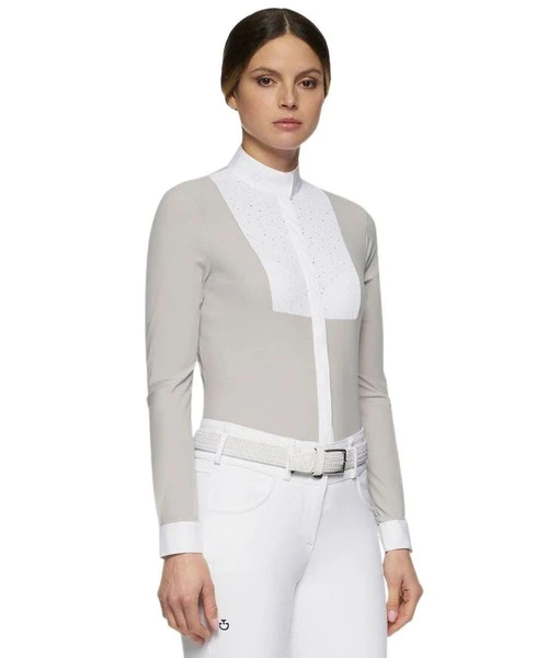 Cavalleria Toscana Crochet Bib Long Sleeve Shirt 5 Cavalleria Toscana Crochet Bib Long Sleeve Shirt - Image 5