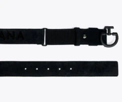 Cavalleria Toscana Logo Chamois Belt -Riding Apparel Store ct logo suede belt black ends CIN099 PE024 9999 CT 04356.1670721447