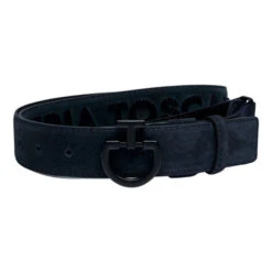Cavalleria Toscana Logo Chamois Belt -Riding Apparel Store ct logo suede belt navy CIN100 PE024 7901 CT 83120.1670721105