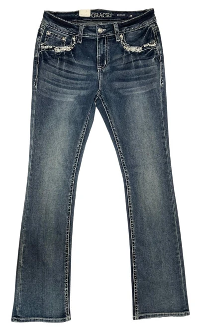 Grace In LA Easy Fit Classic Western Jean 2 Grace In LA Easy Fit Classic Western Jean - Image 2