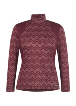 Kerrits Easy Stride Ice Fil Shirt Long Sleeve -Riding Apparel Store easy stride ice fil print ls mahogany front 40679 kerrits 28217.1663717381