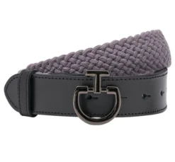 Cavalleria Toscana Woven Fabric Elastic Belt -Riding Apparel Store elastic belt grey CIN042 PL060 8980 CT 40705.1674579780