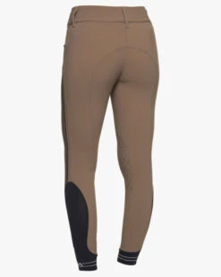 Cavalleria Toscana Embossed Stripe Breeches Knee Grip -Riding Apparel Store emboss silicone stripe breech tortora back PAD169 JE010 8960 CT 00588.1657139557