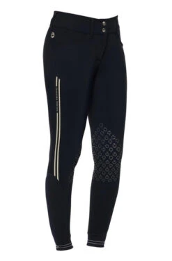 Cavalleria Toscana Embossed Stripe Breeches Knee Grip -Riding Apparel Store embossed silicon stripe navy side PAD169 JE010 7001 cavalleria toscana 64312.1657139413