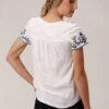 Roper Embroidered Yoke Tee