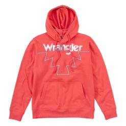 Wrangler Geo Hoodie -Riding Apparel Store geo hoodie dark pink hero 112317323 wrangler 32676.1656709555