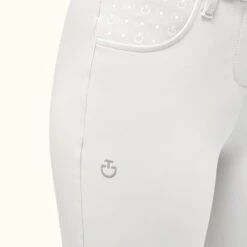 Girls Cavalleria Toscana CT Motif Print Breeches 10 Girls Cavalleria Toscana CT Motif Print Breeches -Riding Apparel Store girls CT motif breech white pocket PAA020 JE010 0001 CT 20463.1685034694
