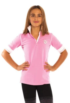 Girls Goode Rider Champion Polo 8 Girls Goode Rider Champion Polo -Riding Apparel Store girls champion polo pink front 18046 G 2306 goode rider 04219.1650826481