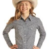 Panhandle Girls Gingham Snap Shirt