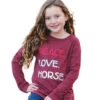 Girls Cruel Denim Peace Love Horses Tee