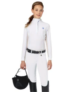 Kids Romfh Sarafina Breeches Knee Patch -Riding Apparel Store girls sarafina white 469622 romfh 05137.1684881119