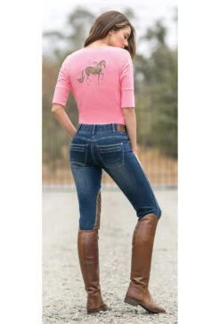 Goode Rider Equestrian Knee Patch Jean -Riding Apparel Store gr equestrian jean vintage lifestyle back 14900 8008 goode rider 91374.1650824445
