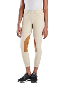 Hadley Mid Rise Breeches Knee Patch -Riding Apparel Store hadley mid rise kp tan side 30517 smartpak 79956.1649373427