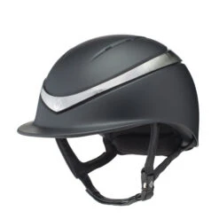 Charles Owen Halo MIPS Helmet -Riding Apparel Store halo mips matte helmet black platinum front charles owen 96622.1661298865
