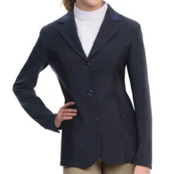 Ovation Hybrid Show Coat -Riding Apparel Store hybrid show coat navy 471156 ovation 45876.1622761573