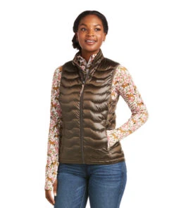 Ariat Ideal 3.0 Down Vest -Riding Apparel Store ideal 3.0 down vest banyan bark front 10037648 ariat 93689.1639703758