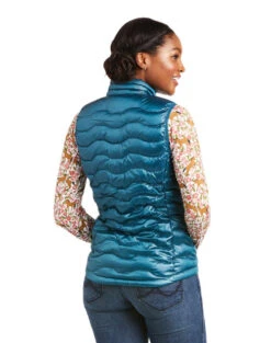 Ariat Ideal 3.0 Down Vest -Riding Apparel Store ideal 3.0 down vest iridium teal back 10037649 ariat 002 41838.1662507491