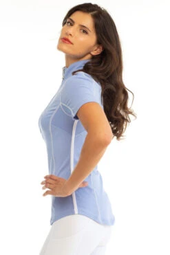 Goode Rider Ideal Show Shirt Short Sleeve -Riding Apparel Store ideal show shirt periwink side 18002 2028 goode rider 94835.1683154855