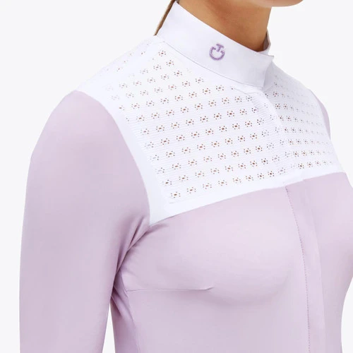 Cavalleria Toscana Jacquard Bib Show Shirt 3 Cavalleria Toscana Jacquard Bib Show Shirt - Image 3