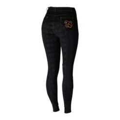 Horze Jessie Denim Full Grip Breeches -Riding Apparel Store jessie denim FS hi waist black back CP3680 BL equinavia 14602.1639691819