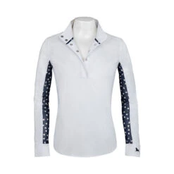 RJ Classics Lauren Junior Show Shirt 7 RJ Classics Lauren Junior Show Shirt -Riding Apparel Store jr lauren show shirt hearts navy front LA680Q J rjclassics 79495.1609193579