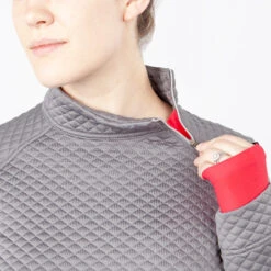 Irideon Girls AirLoft Pullover 6 Irideon Girls AirLoft Pullover -Riding Apparel Store kids airloft pullover dove grey zip 30 6946 DG irideon 91781.1647548712